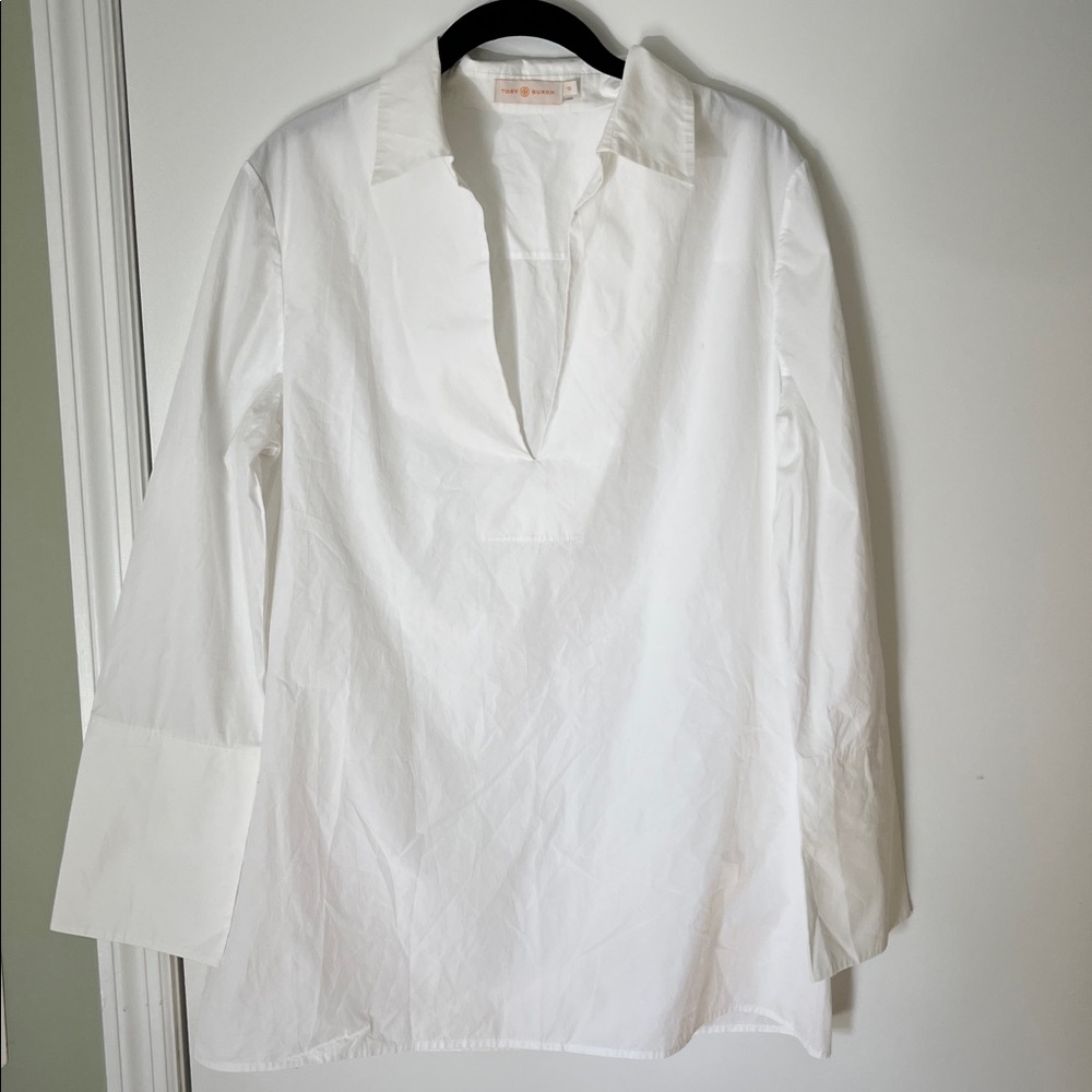 Tory Burch Crisp White Blouse
